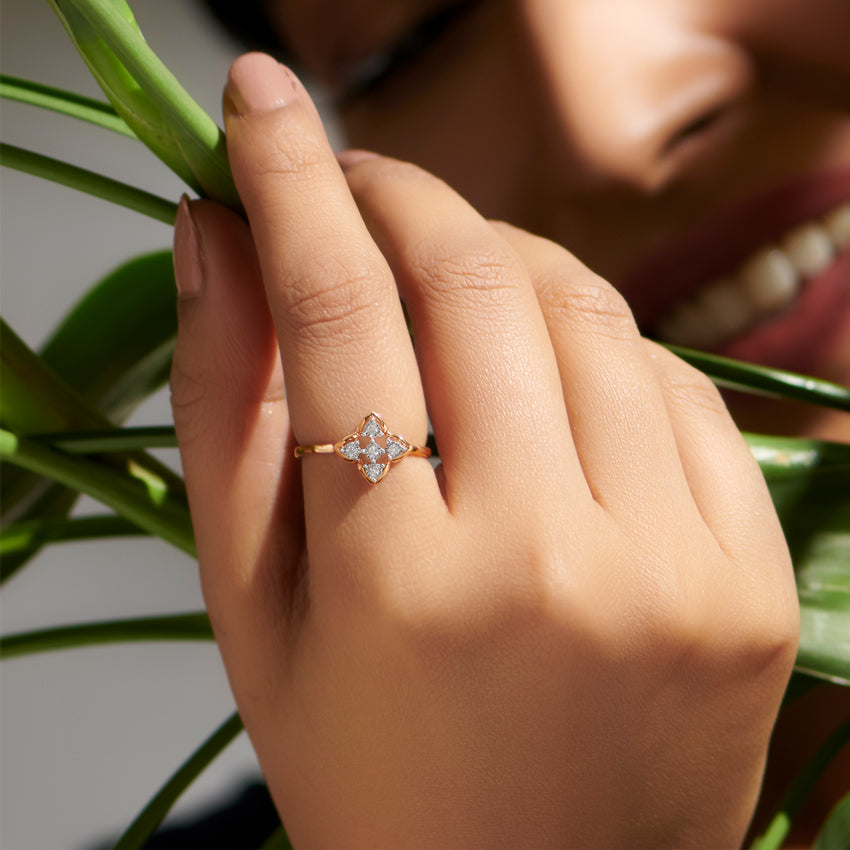 Rose Glow Diamond Ring