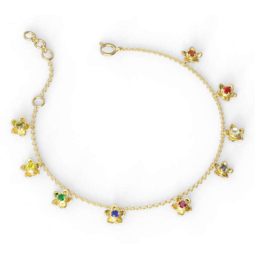 Vanya Navratna Gemstone Bracelet