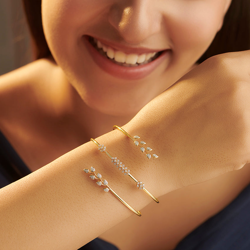 Soraya Floral Spiral Diamond Bracelet