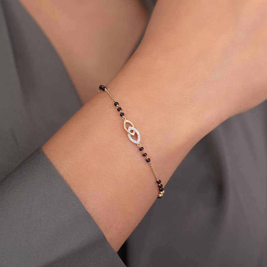 Tanira Diamond Mangalsutra Bracelet