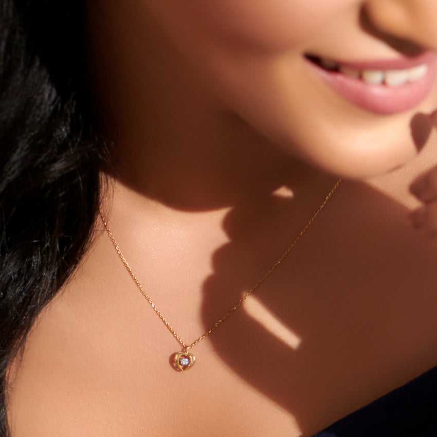 Doris Heartbeat Diamond Necklace