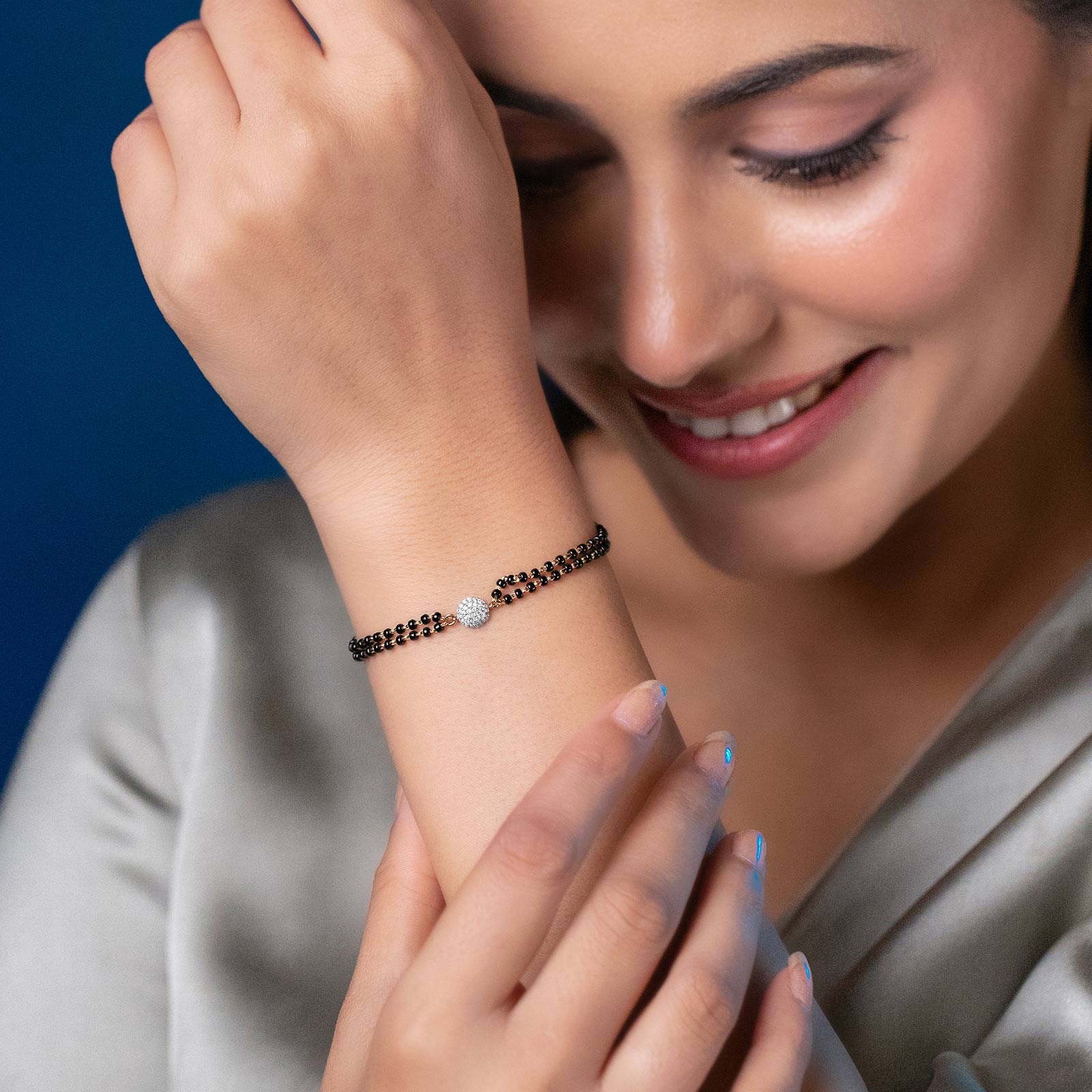 Riyana Diamond Mangalsutra Bracelet