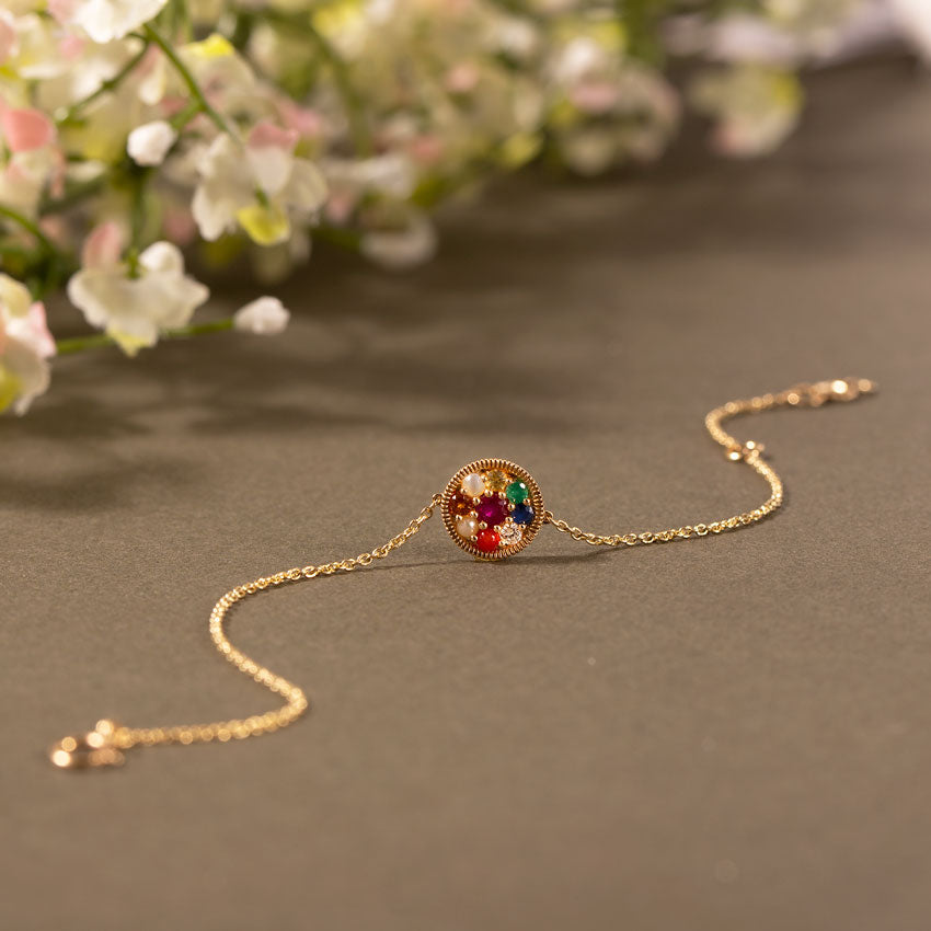 Ishira Navratna Gemstone Bracelet