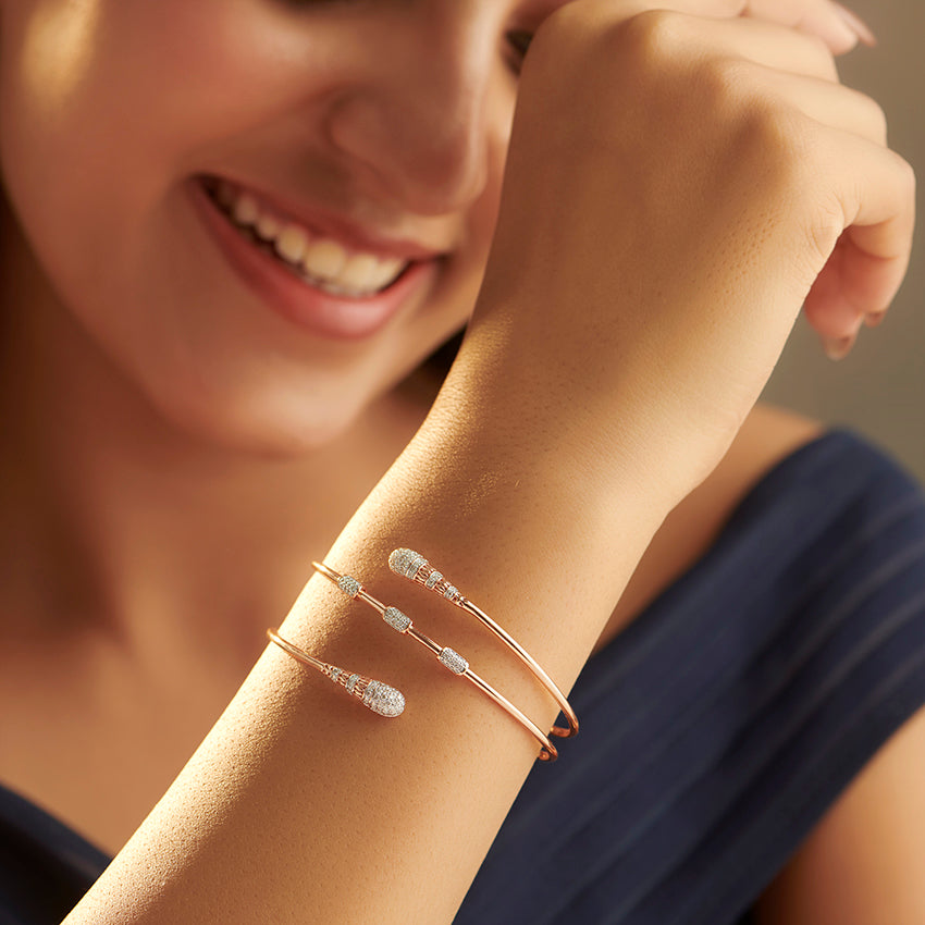 Celeste Twirl Diamond Bracelet