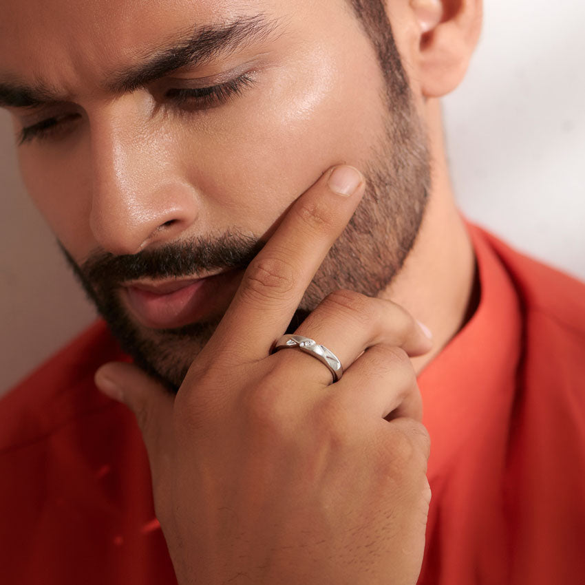 Diego Platinum Ring for Men