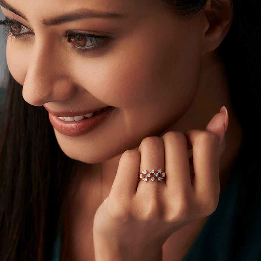 Radiant Scattered Miracle Diamond Band