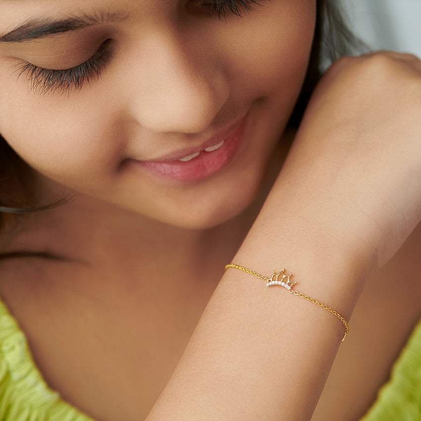 Tiara Crown Kids' Diamond Bracelet