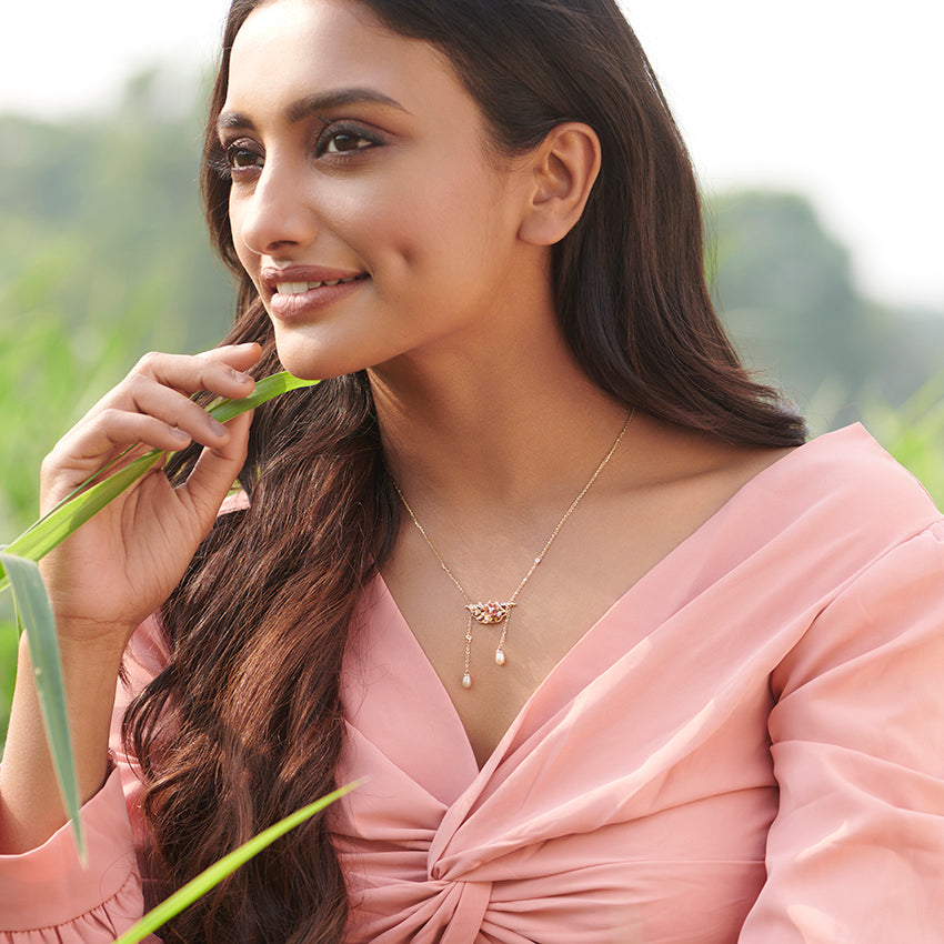 Petals of Poise Pearl Necklace