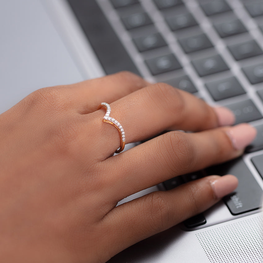 Vertex Glow Stackable Diamond Ring