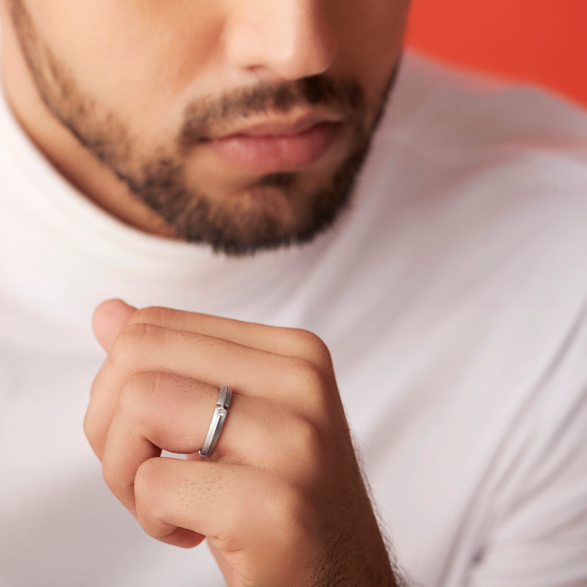 Titan Edge Platinum Ring