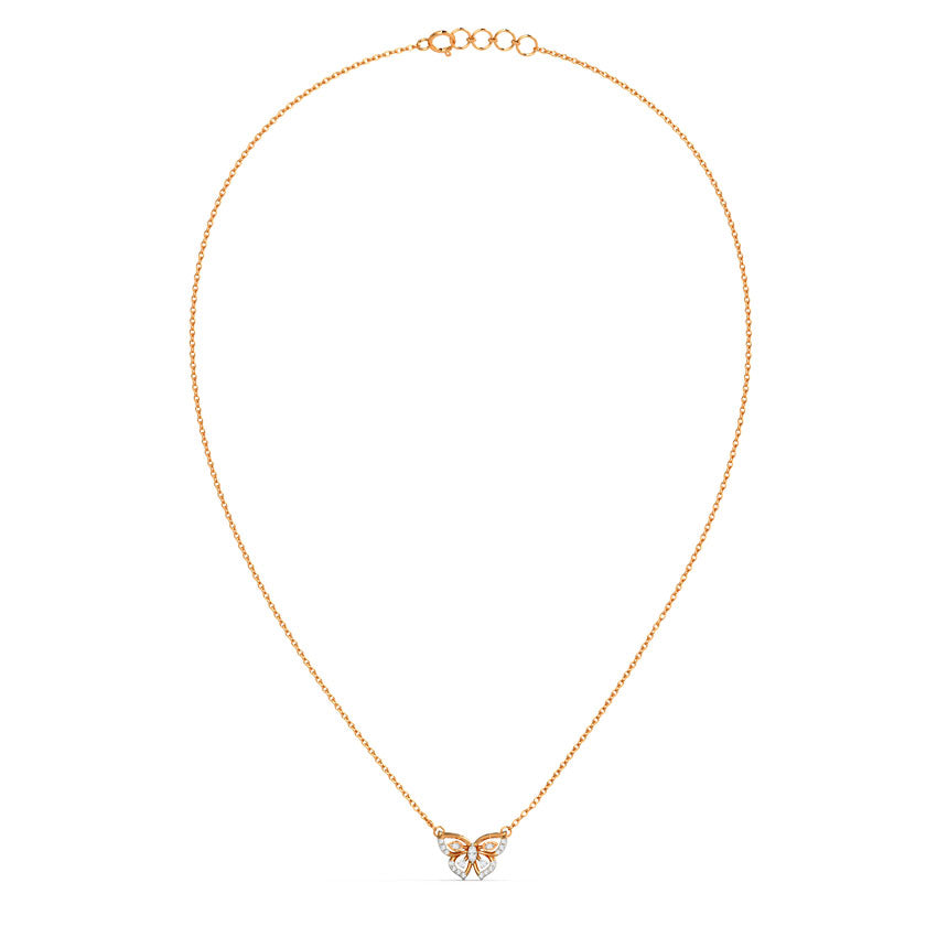Fluttering Papillon Diamond Necklace