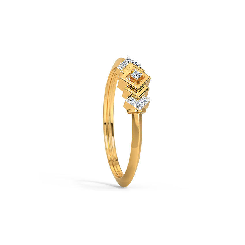 Radiant Harmony Diamond Ring