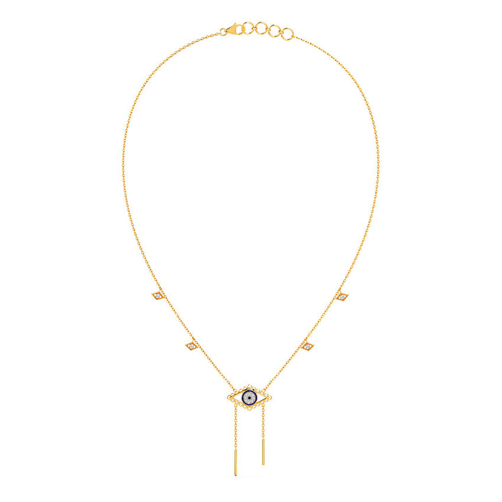 In Style Evil Eye Diamond Necklace