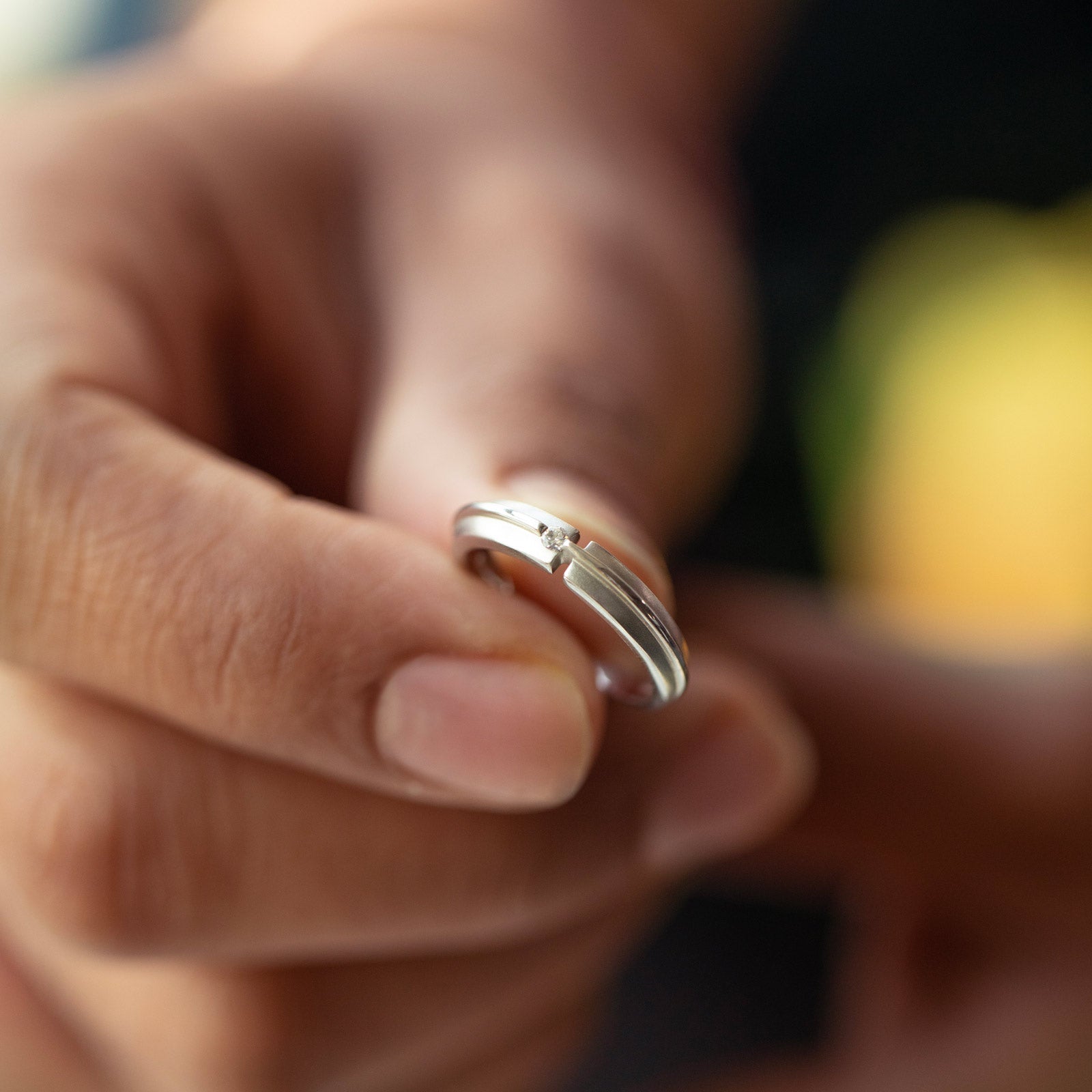 Titan Edge Platinum Ring