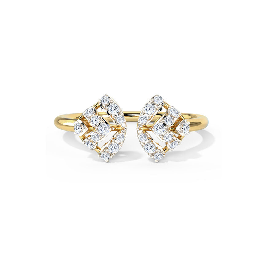 Duo Flare Diamond Ring