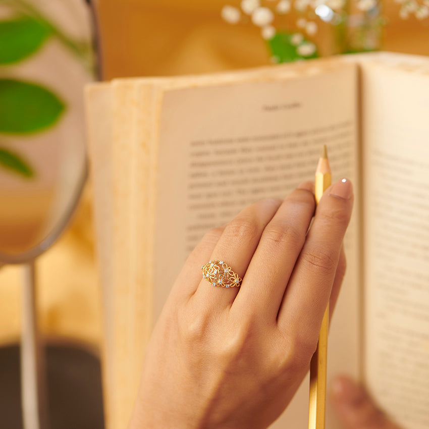 Blooming Grace Diamond Band