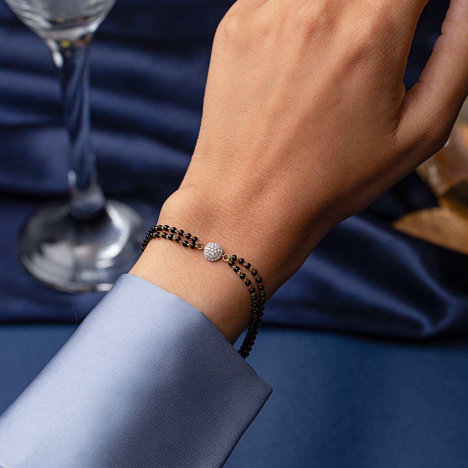 Riyana Diamond Mangalsutra Bracelet