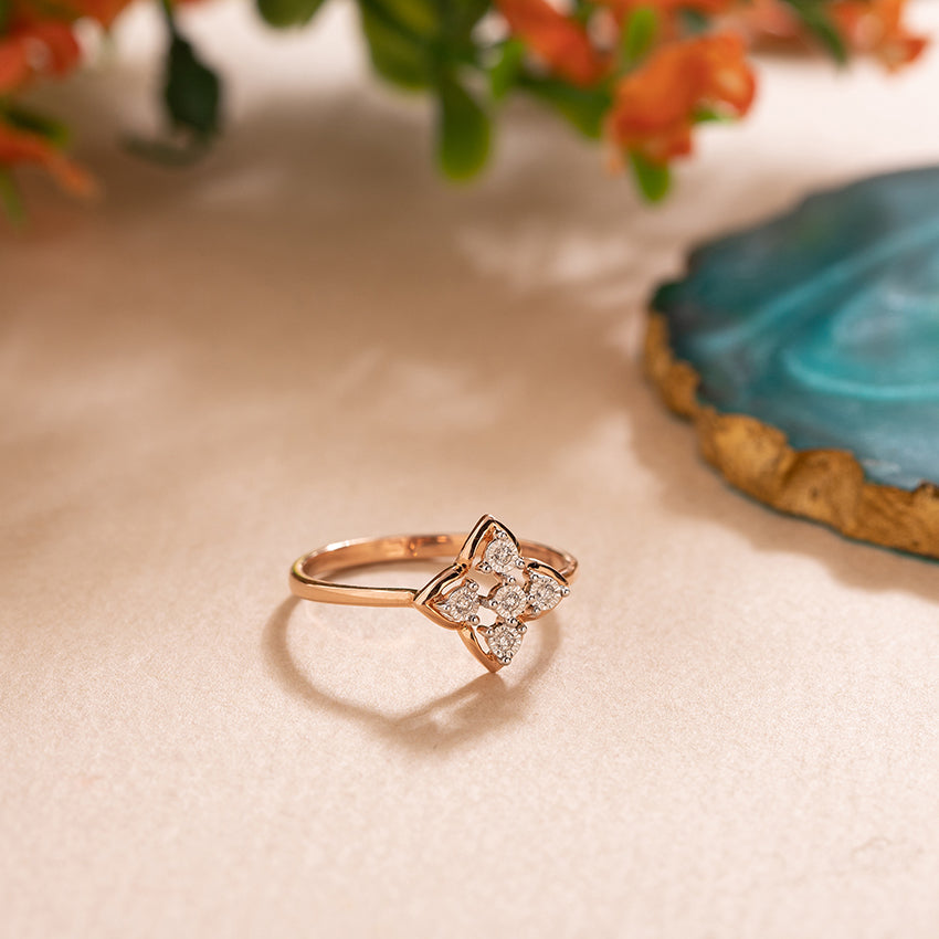 Rose Glow Diamond Ring