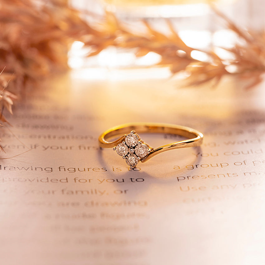 Ethereal Quad Miracle Diamond Ring