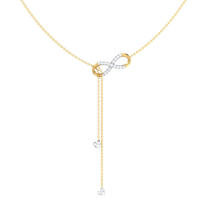 Infinity Love Lariat Diamond Necklace
