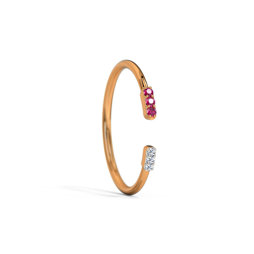 Twin Quad Gemstone Ring