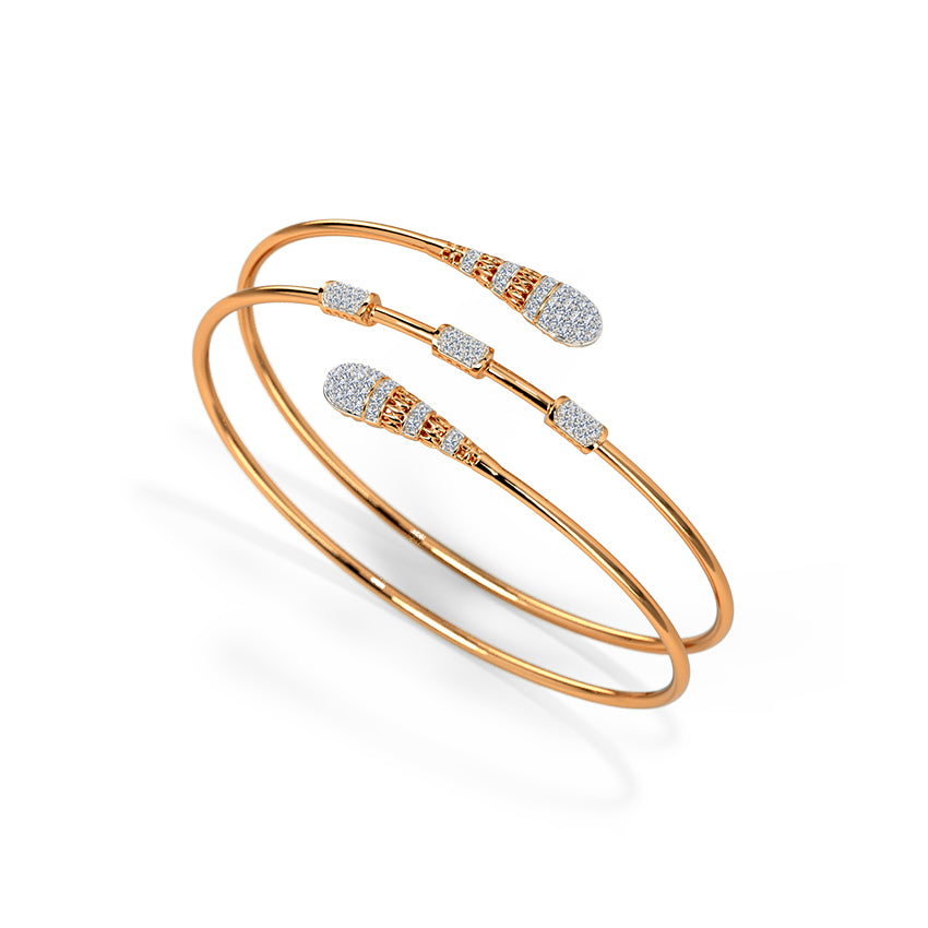 Celeste Twirl Diamond Bracelet