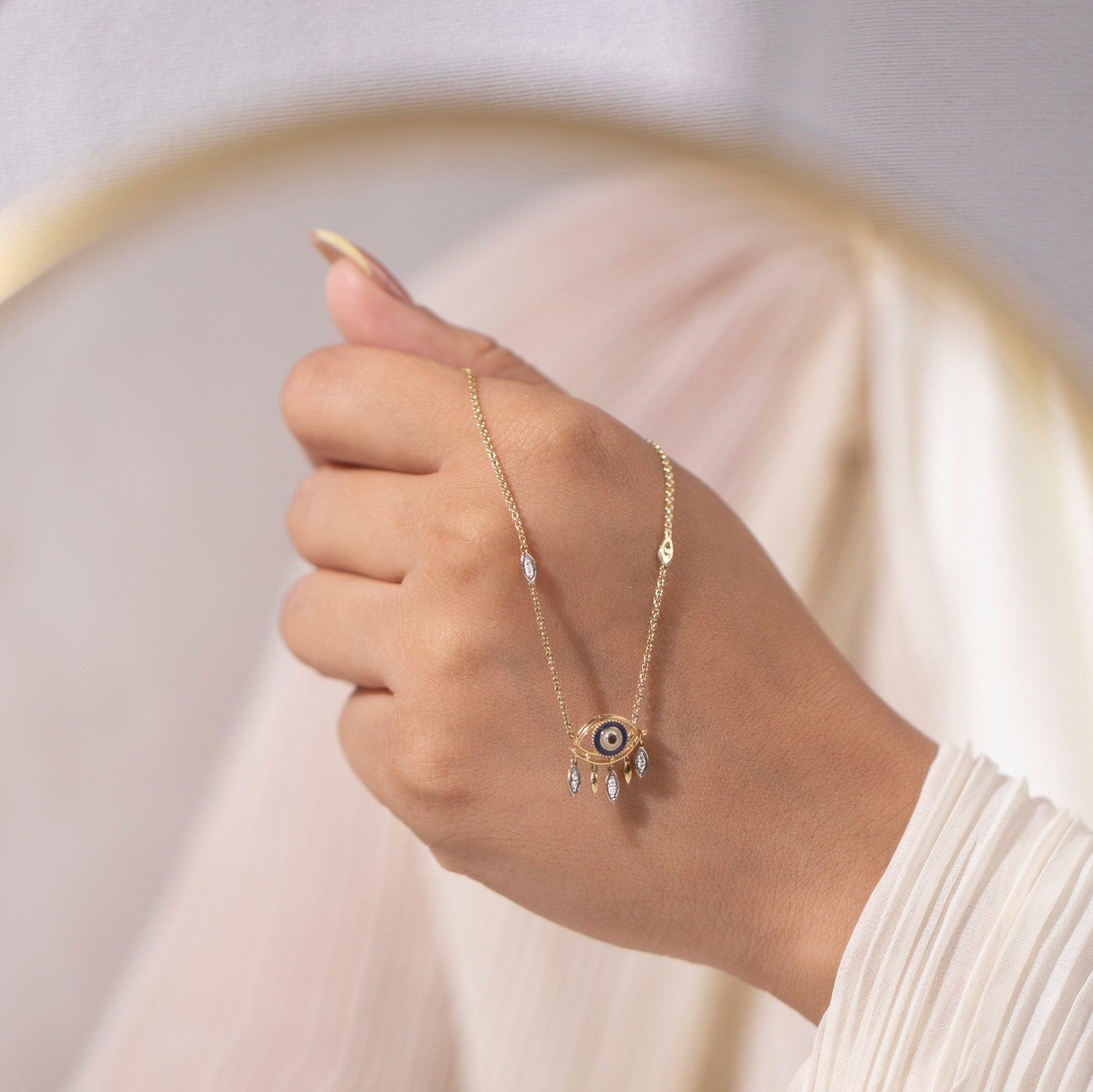 Divine Evil Eye Diamond Necklace