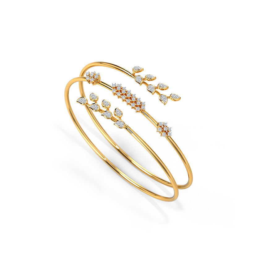 Soraya Floral Spiral Diamond Bracelet