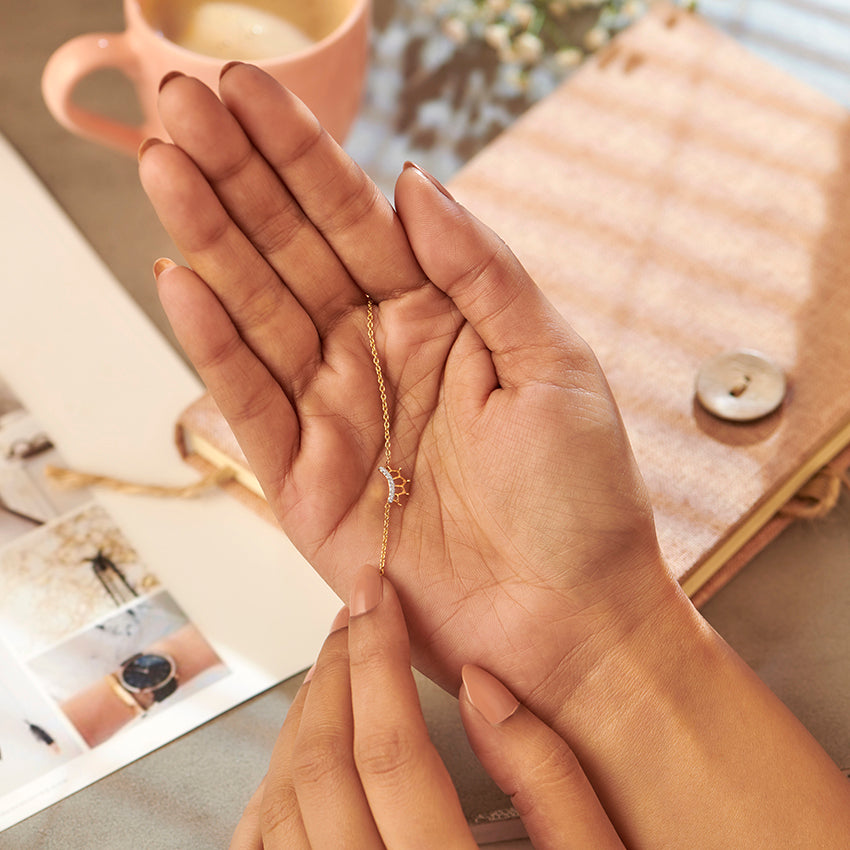 Tiara Crown Kids' Diamond Bracelet