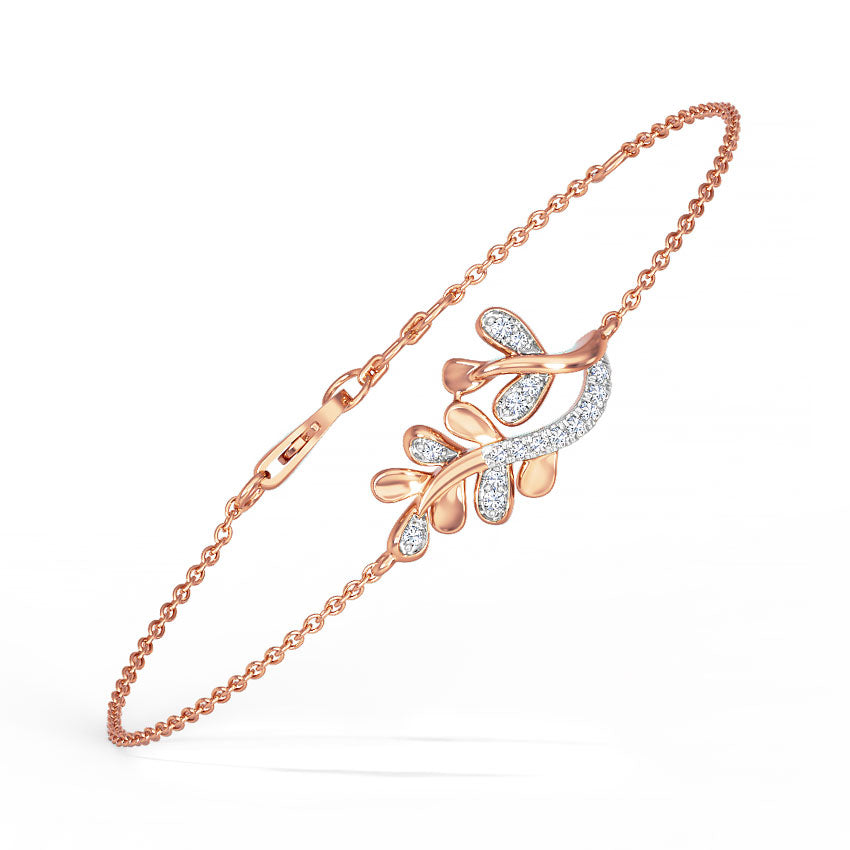 Zarya Leaf Diamond Bracelet