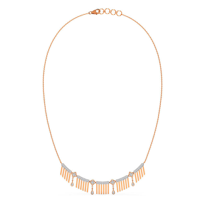 Linea Fringe Diamond Necklace