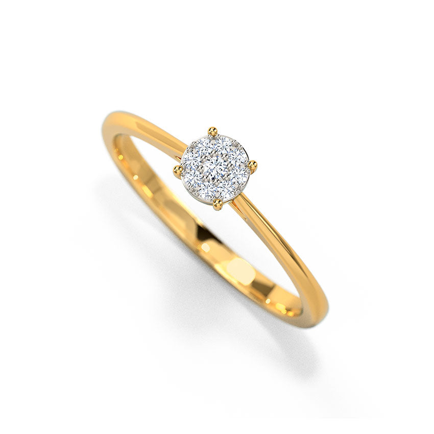 Graceful Quad Diamond Ring