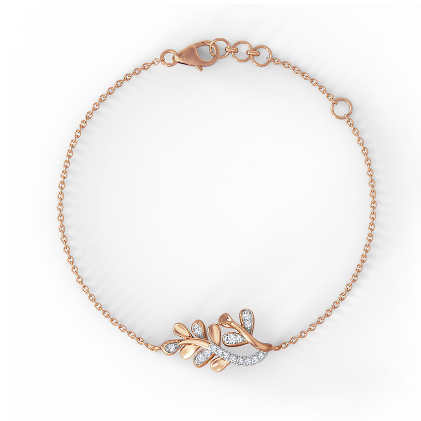 Zarya Leaf Diamond Bracelet
