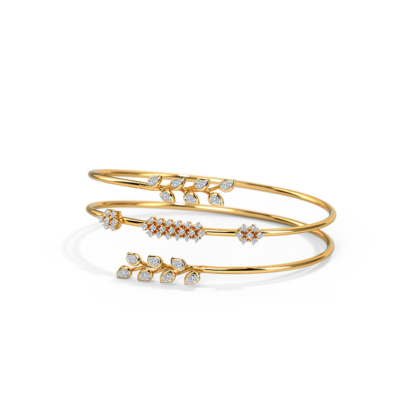 Soraya Floral Spiral Diamond Bracelet