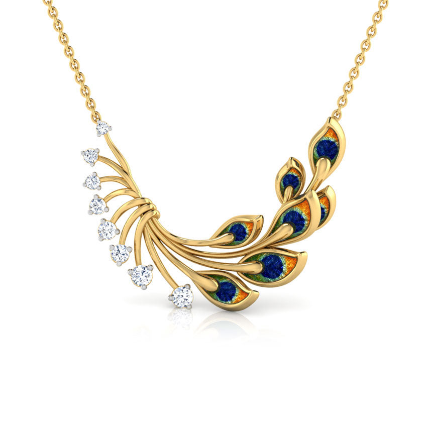 Royalty Peacock Diamond Necklace