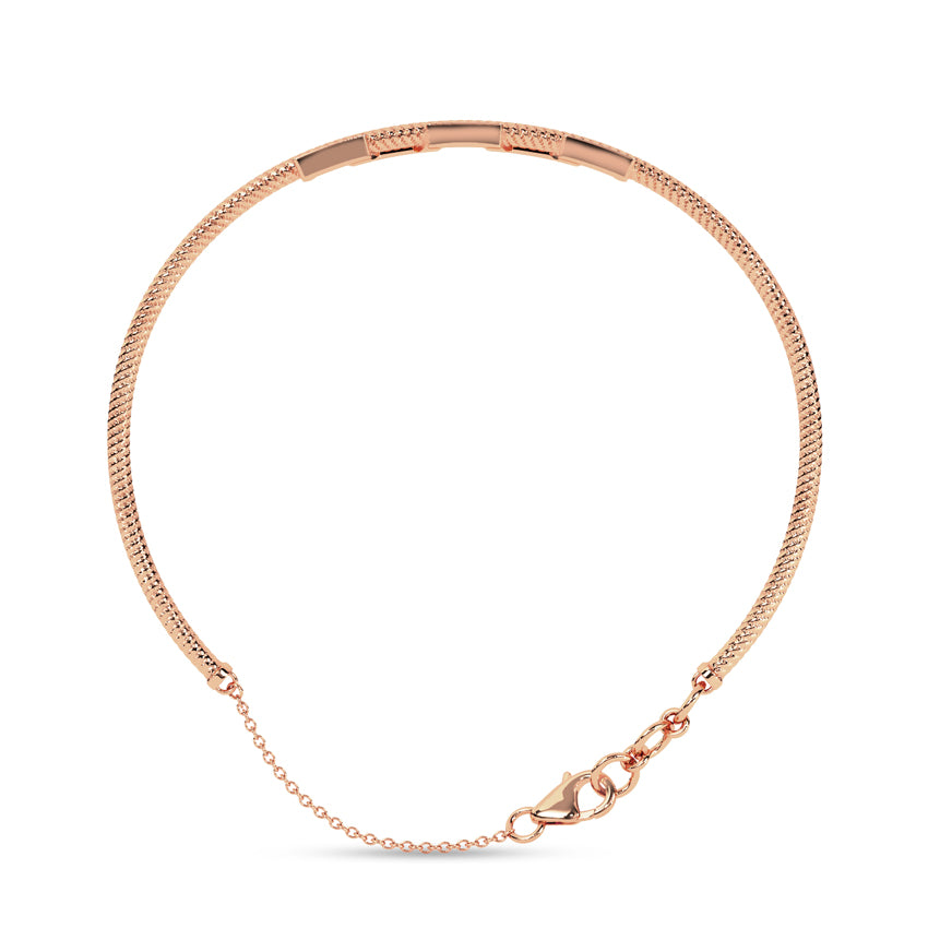 Elara Diamond Tube Bracelet