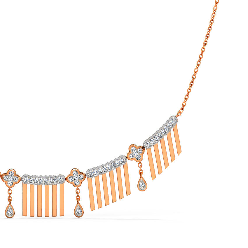 Linea Fringe Diamond Necklace