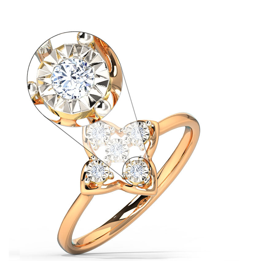 Rose Glow Diamond Ring