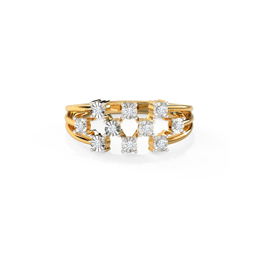 Radiant Scattered Miracle Diamond Band