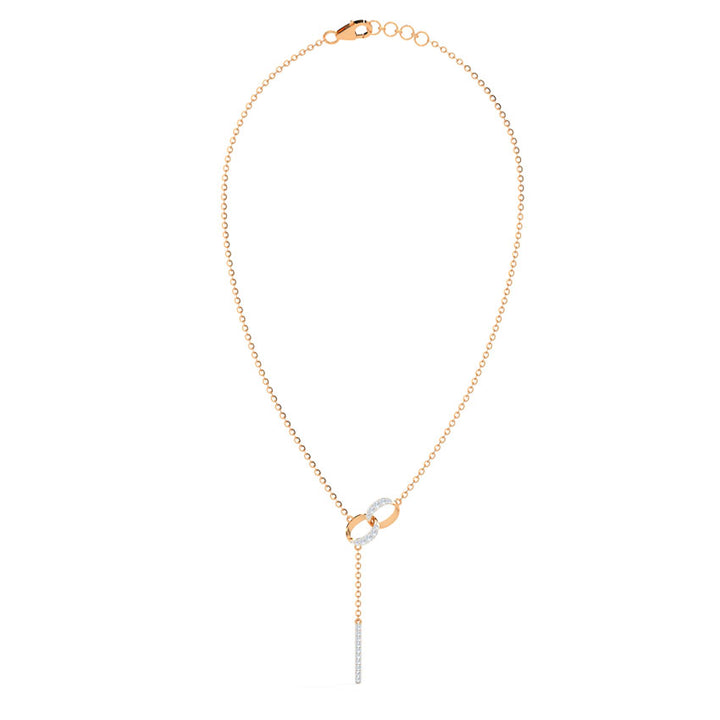 Ovate Interlinked Diamond Necklace