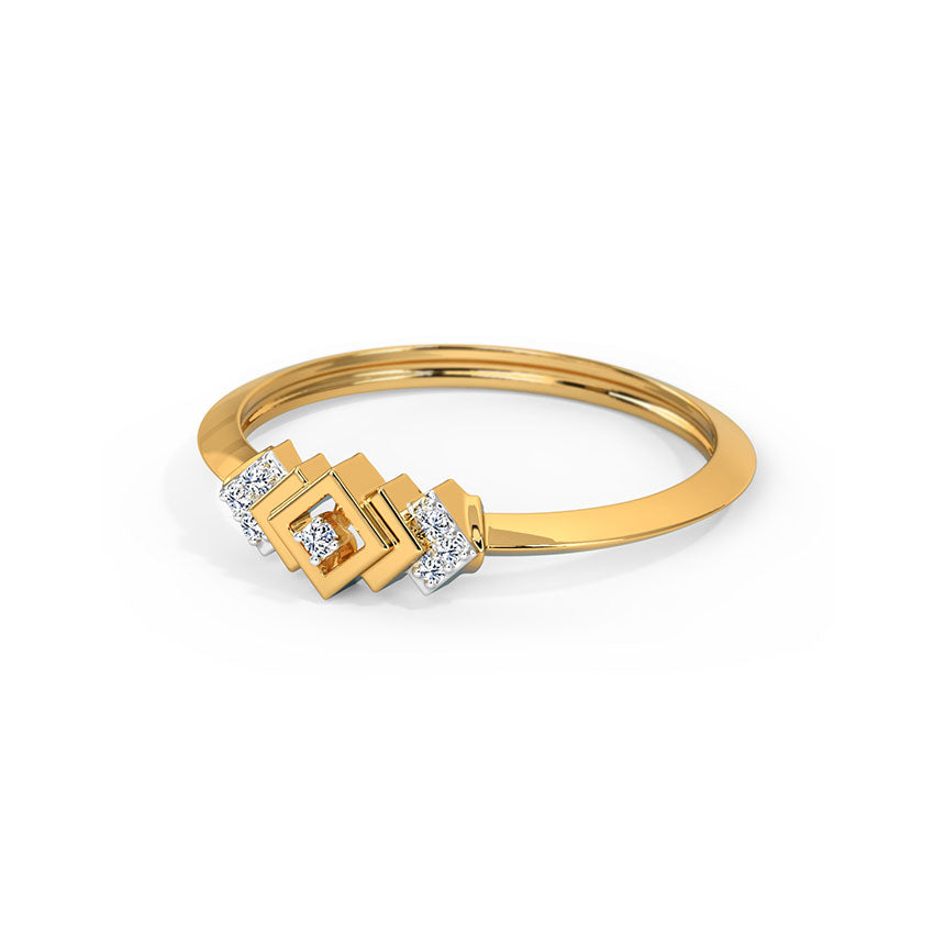Radiant Harmony Diamond Ring