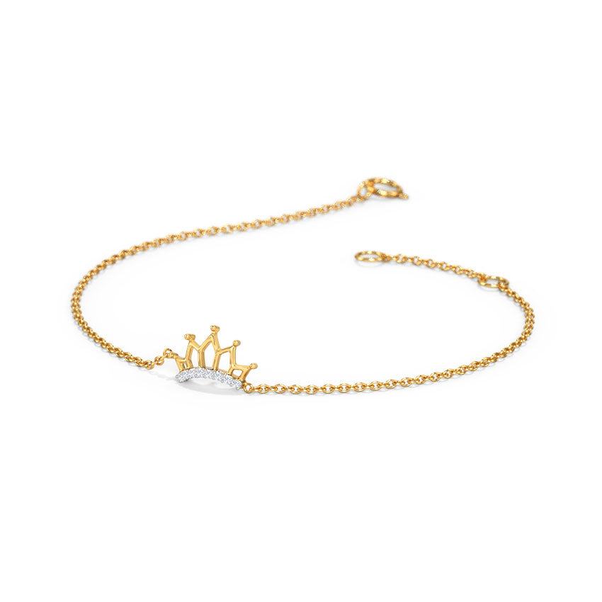 Tiara Crown Kids' Diamond Bracelet