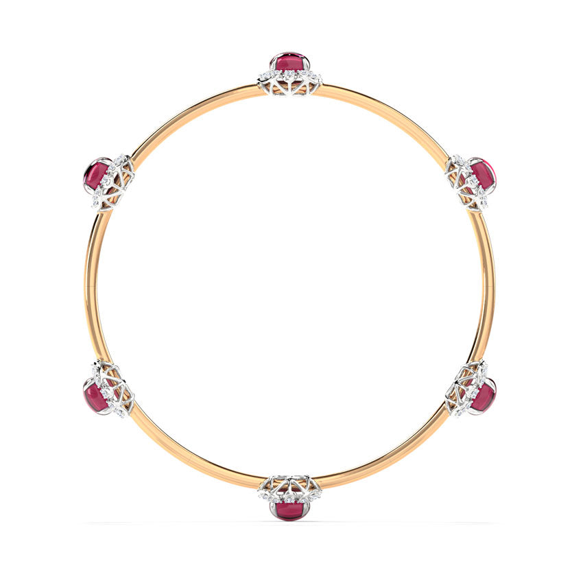 Elysia Rosy Gemstone Bangle
