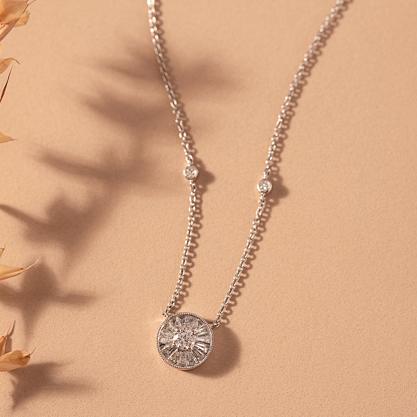 Circle of Bloom Diamond Necklace