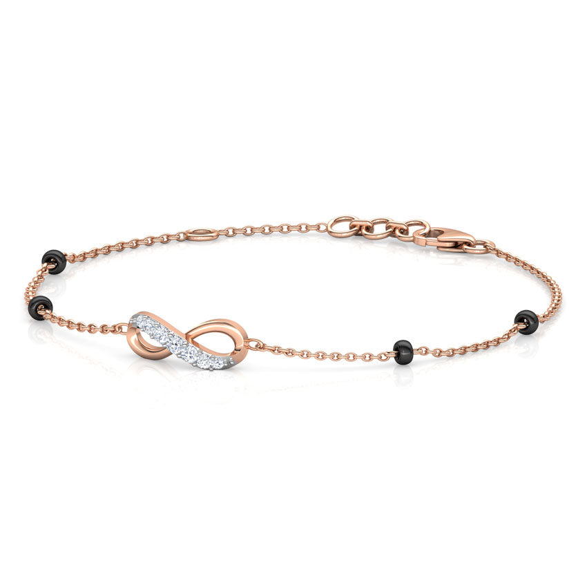 Viara Infinity Diamond Mangalsutra Bracelet