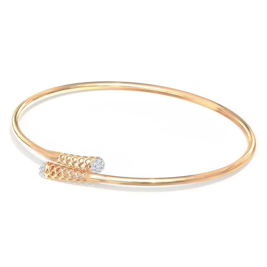 Serena Braid Cluster Diamond Bracelet