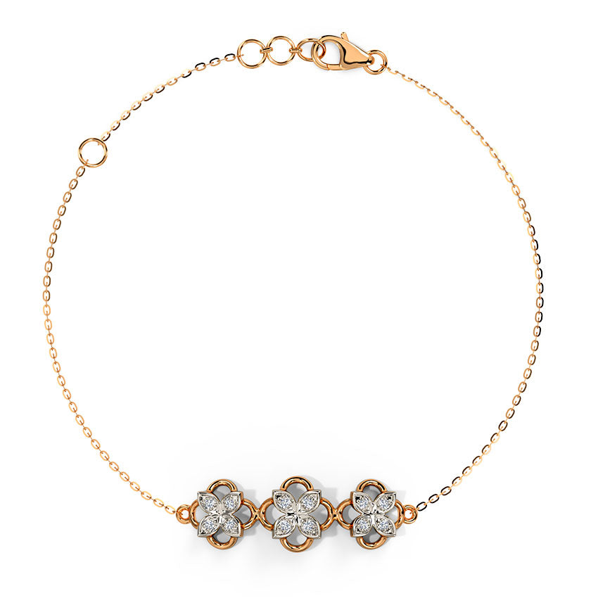 Selena Quad Diamond Chain Bracelet