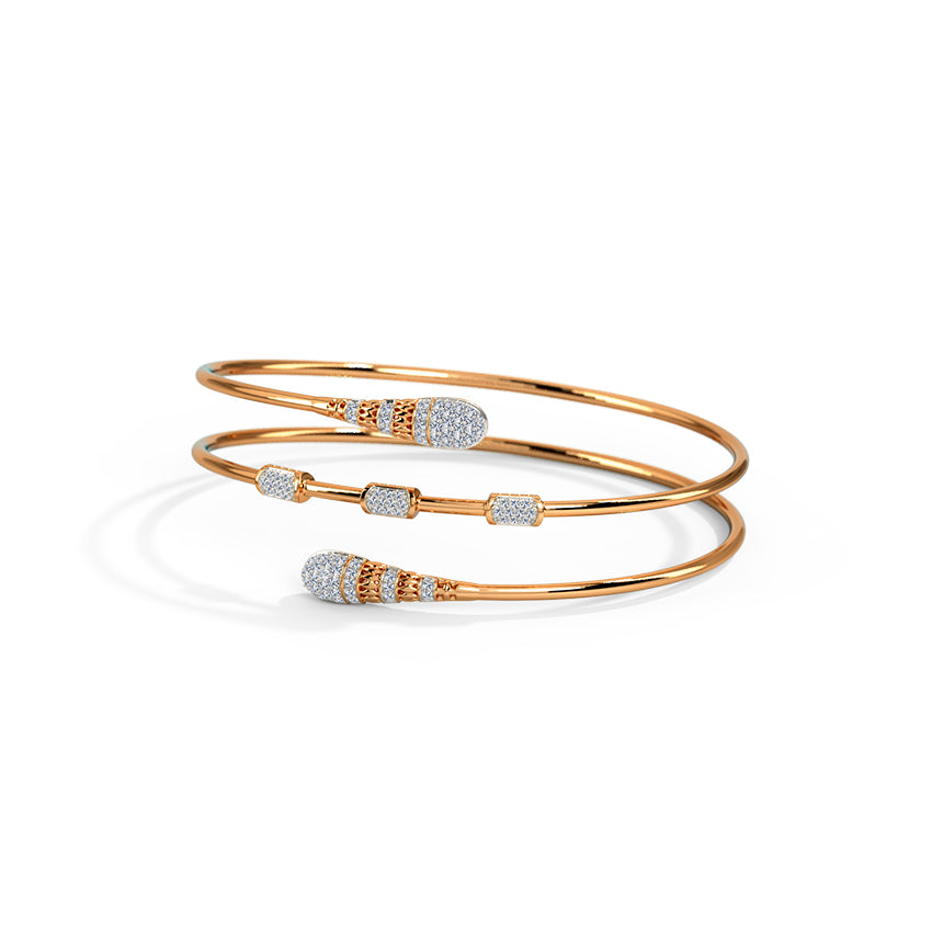 Celeste Twirl Diamond Bracelet