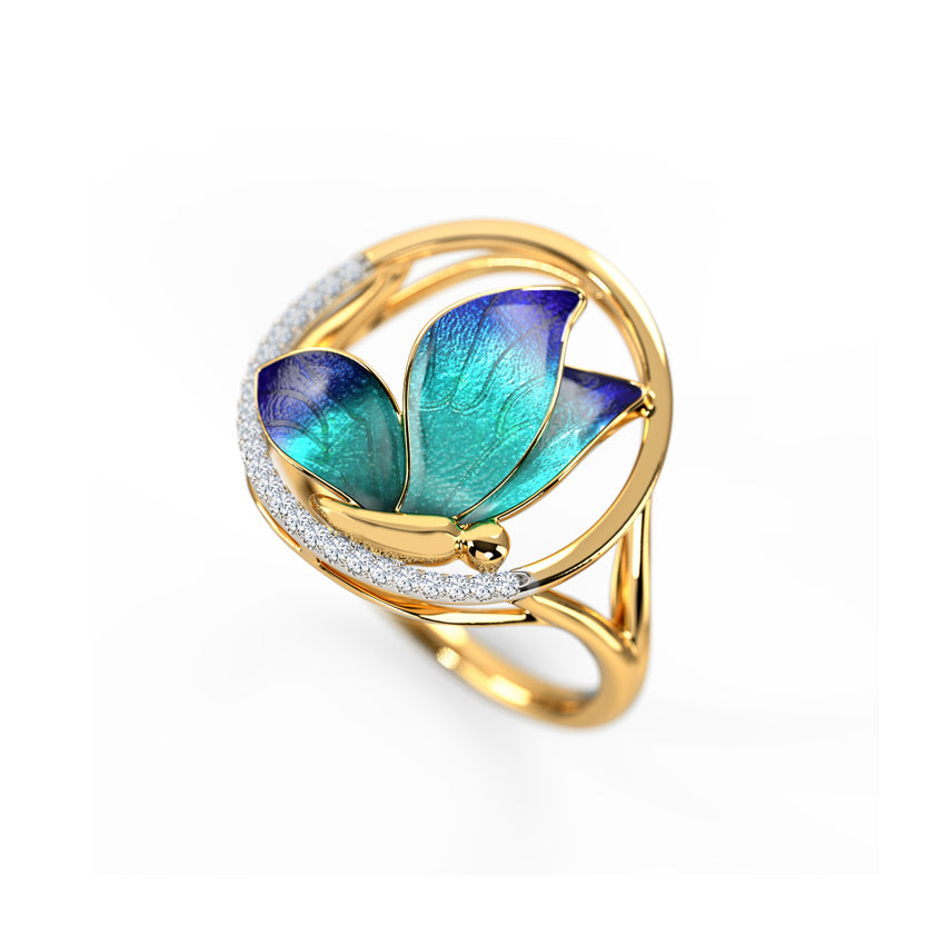 Azure Wings Diamond Ring