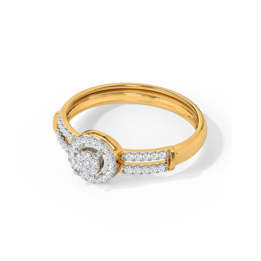 Celestial Halo Diamond Band